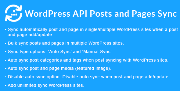 WordPress API Posts and Pages Sync with Multiple WordPress Sites v1.7.3 帖子和页面同步到其他网站插件-尚艺博客